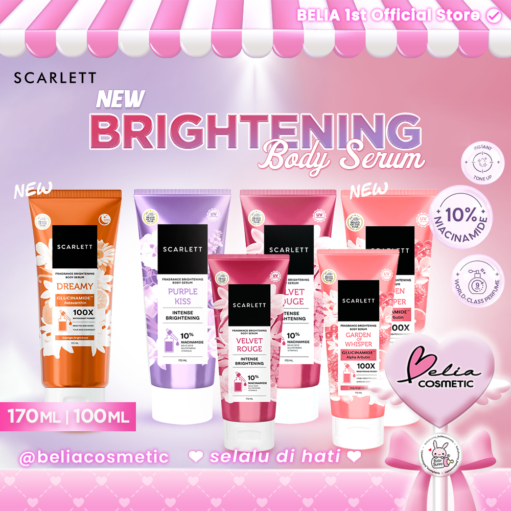 [ BELIA ] SCARLETT 10% Niacinamide Fragrance Brightening Body Serum 170ml | 100ml | Velvet Rouge | P