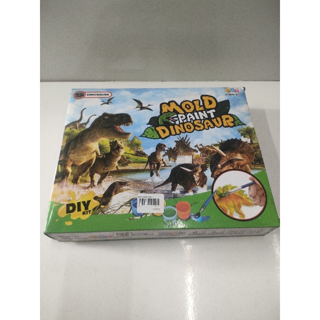 mainan anak mold paint dino