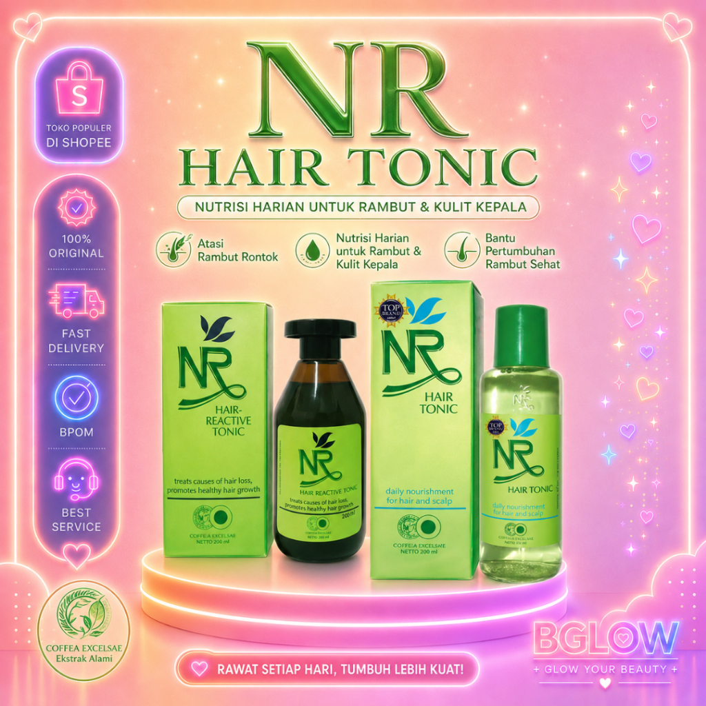 NR Hair Tonic Daily/ Reactive Tonic 200ML | PENYUBUR RAMBUT | Merawat dan menyuburkan kulit kepala d
