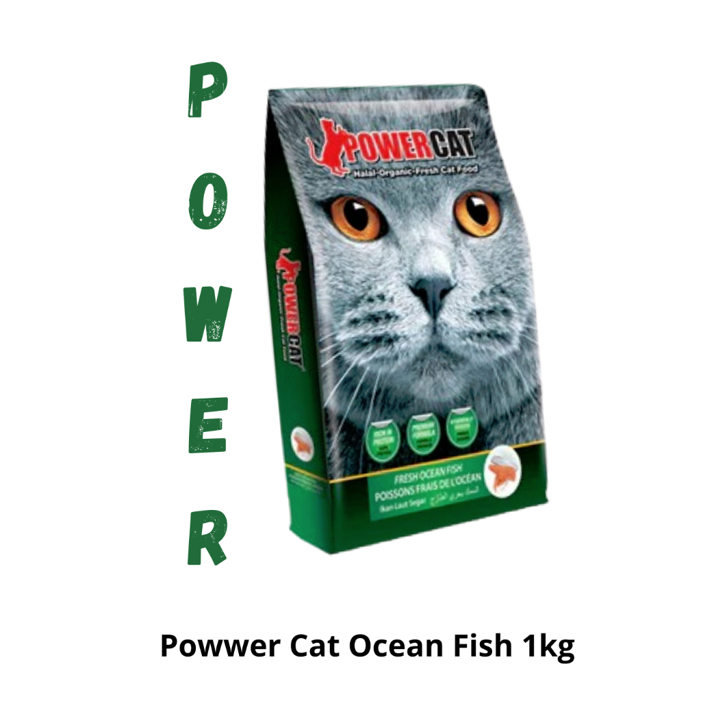 Power Cat Dryfood Makanan Kucing Adult OceanFish - 1Kg