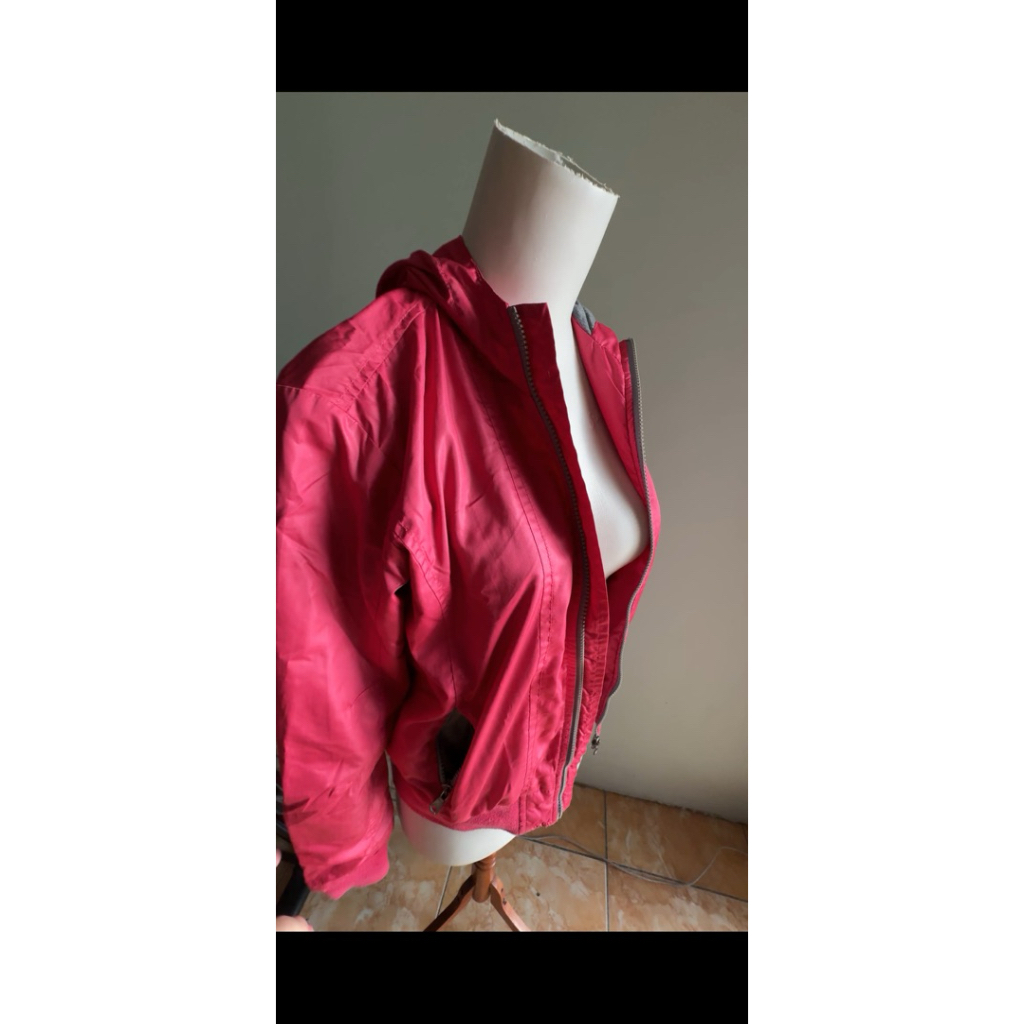 Jaket Pink parasut Nevada Pink