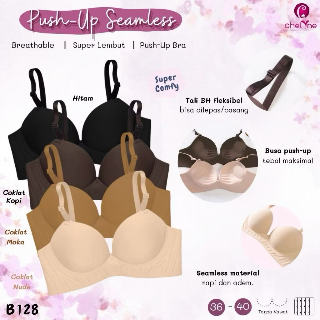 BRA PUSH UP SEAMLESS CHELYNE B128
