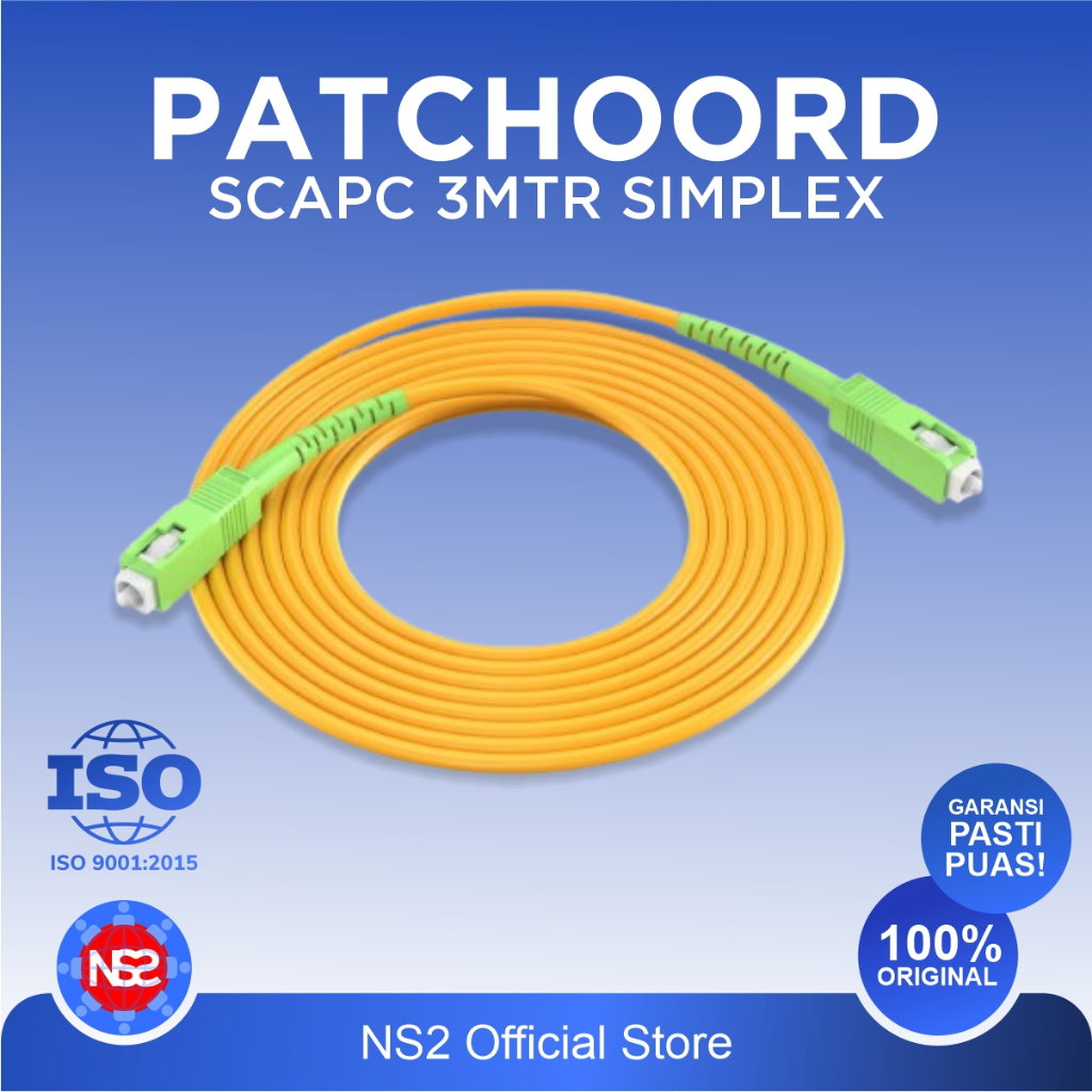 Patch Cord 5M SC SC APC Kabel Fiber Optik Patchcord 5 Meter Simplex