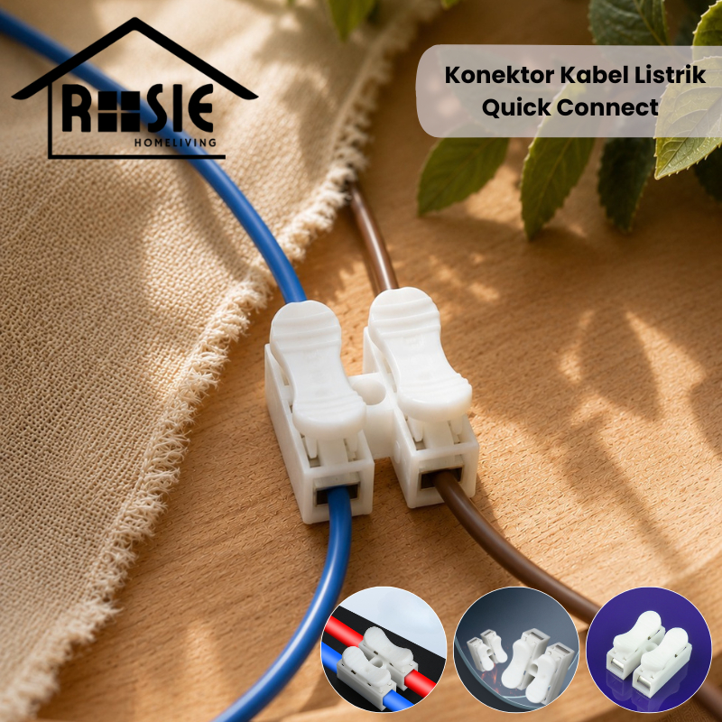 ROSIE Konektor Kabel Listrik Quick Connect Terminal Konektor Kabel Praktis