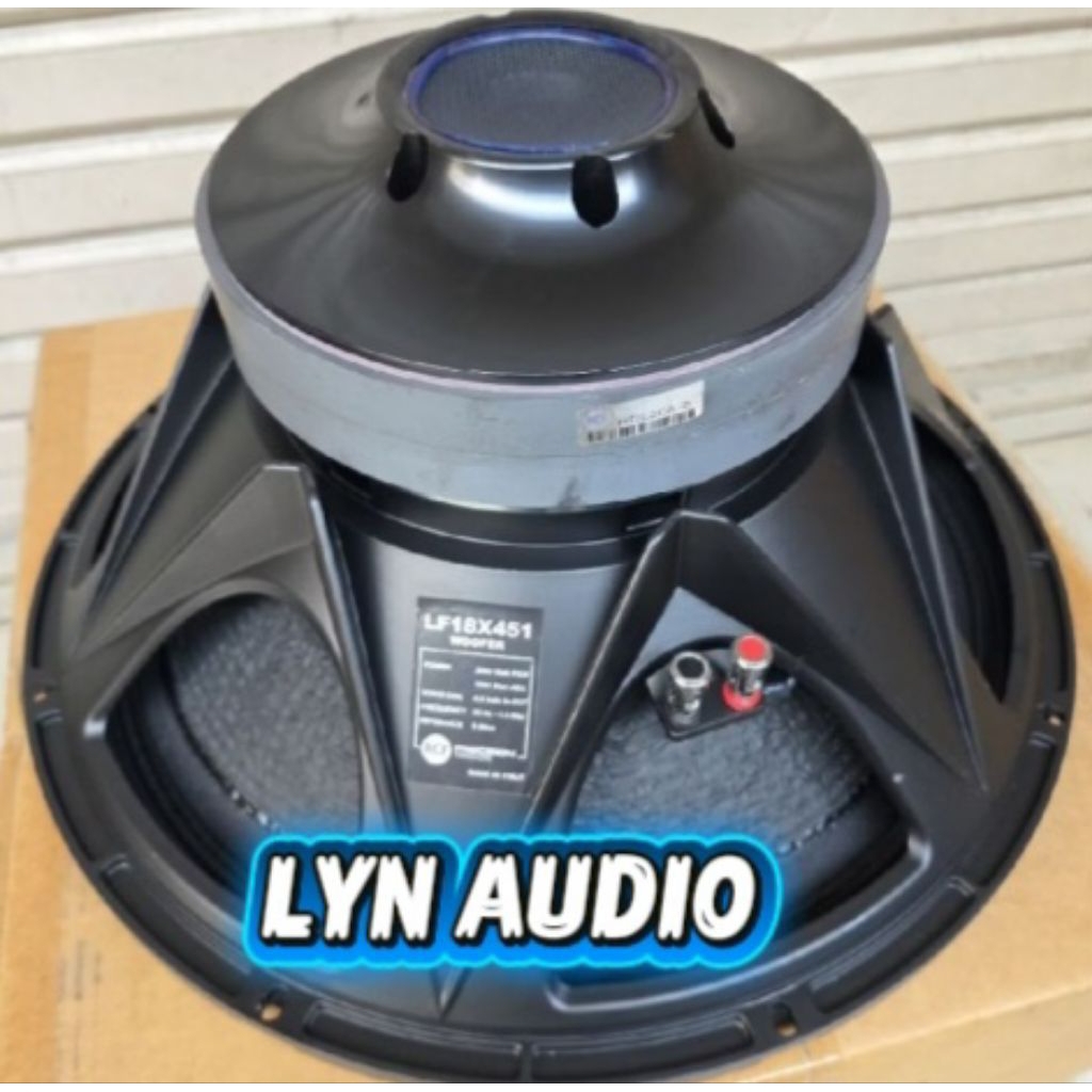 SPEAKER SUBWOOFER RCF 18 INCH DOUBLE MAGNET VC 4,5 INCH LF18X451 18X451