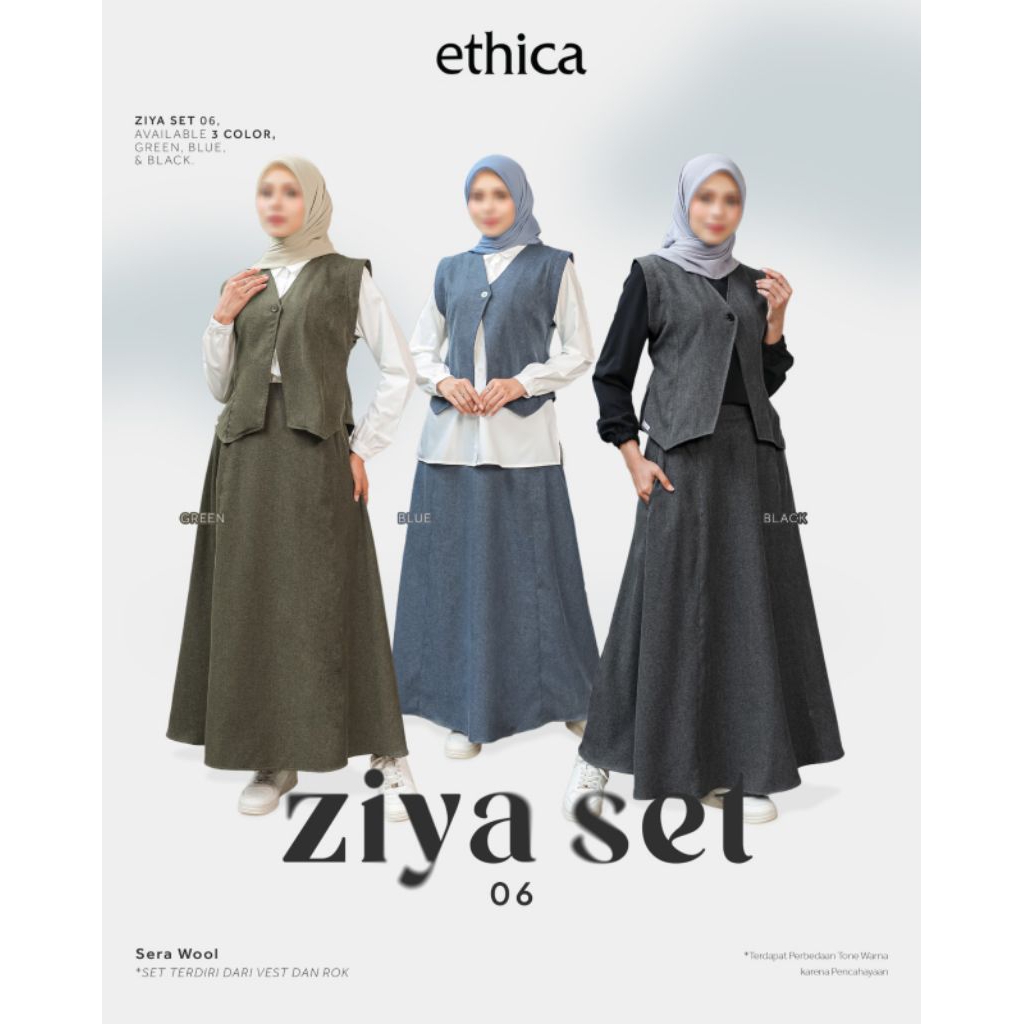 Ethica | Ziya Set 06 - Setelan Ethica Terbaru - Original - Setelan Daily Ethica