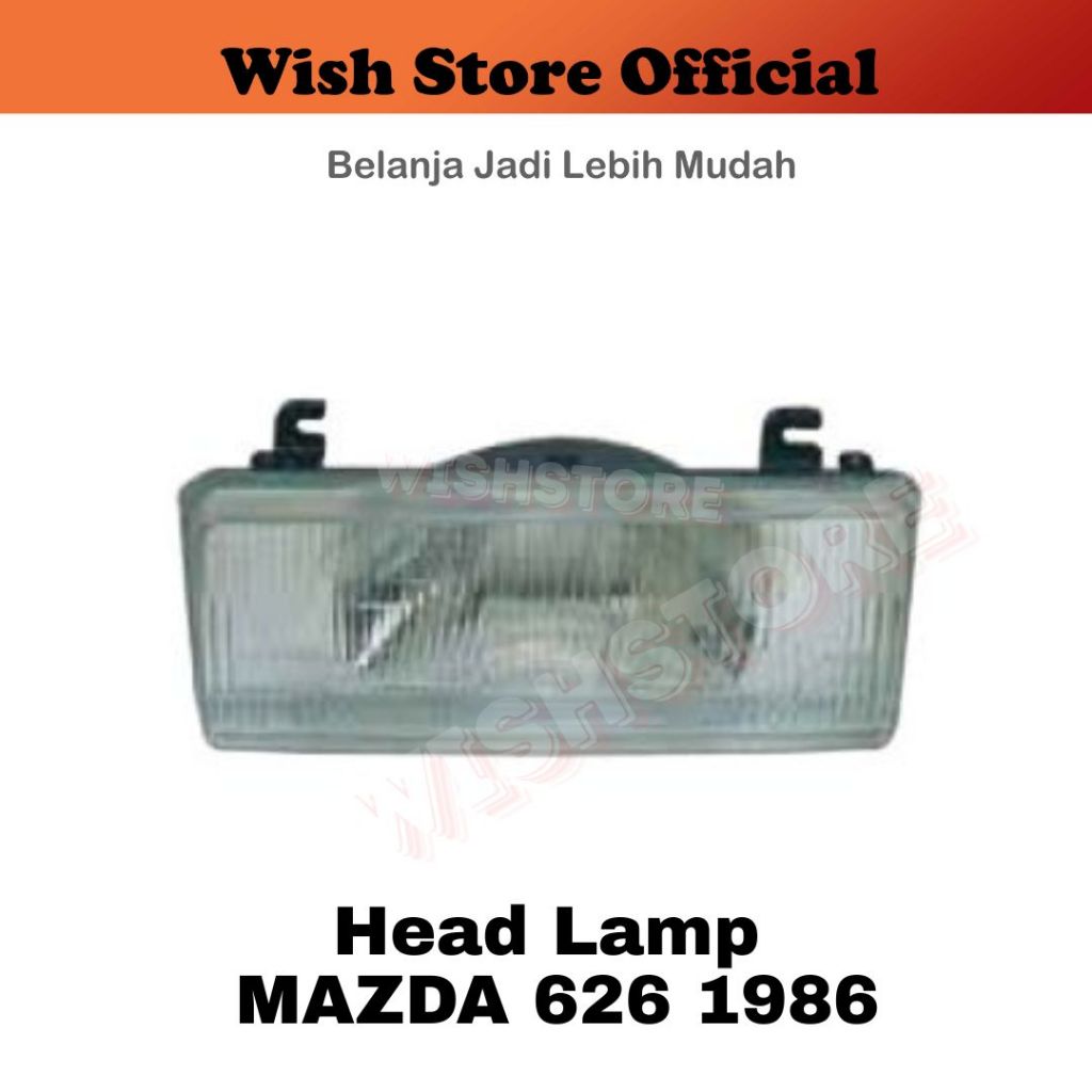Headlamp Mazda Head Lamp Lampu Depan Utama Mazda 626 1986 DEPO Satuan