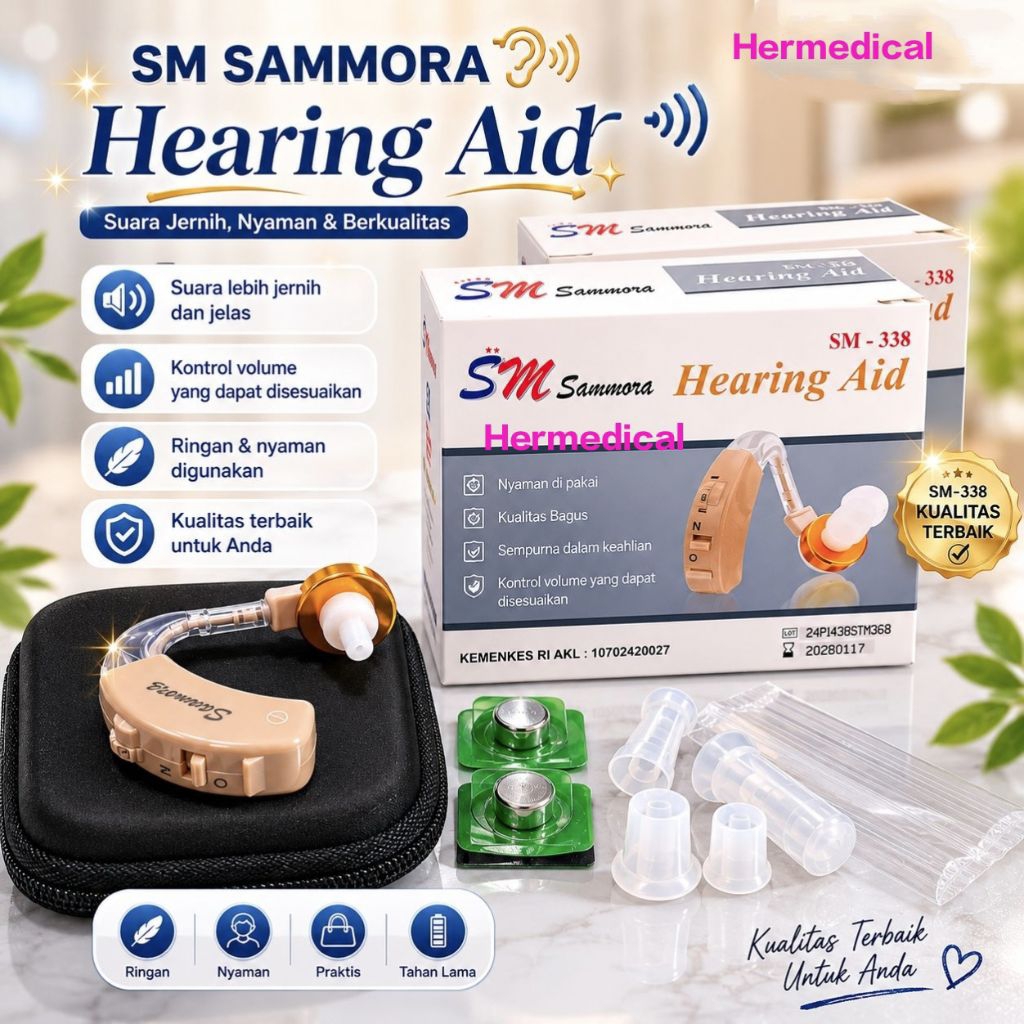 Hearing aid sammora/ alat bantu dengar sm 338 hearing aid alat dengar