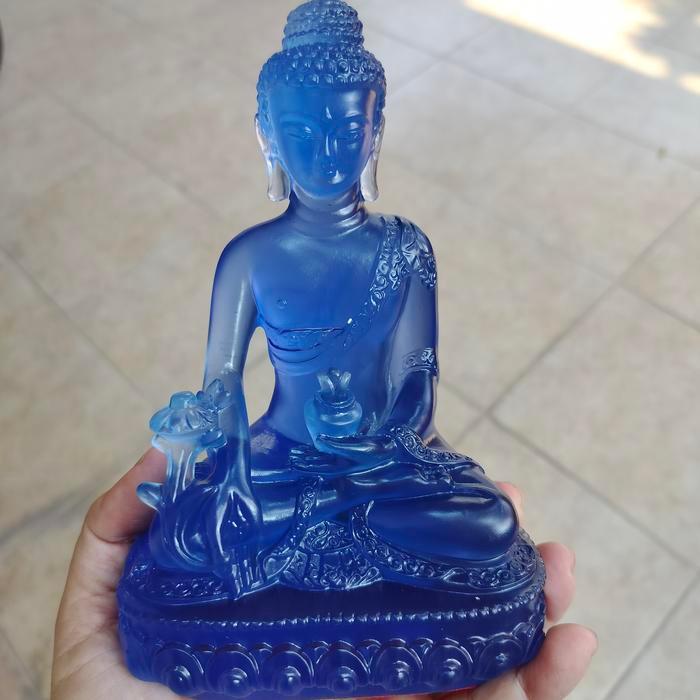 Patung Buddha Obat Yo Se Hut Medicine Buddha Bhaisajya Guru size L