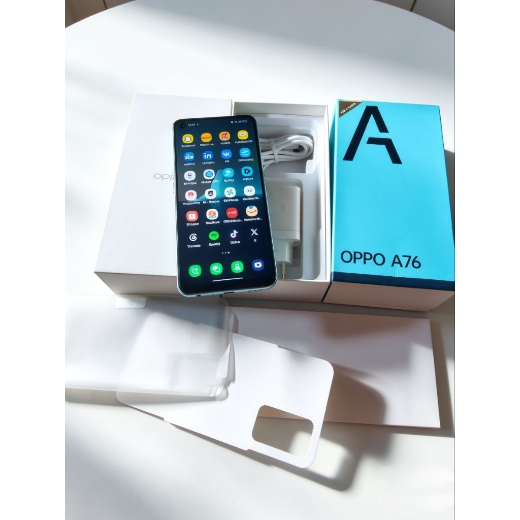 OPPO A76 6/128GB Full set original second resmi
