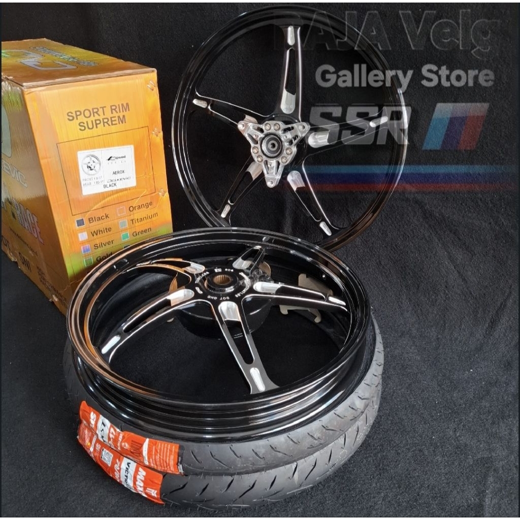 Velg Delkevic K speed +ban Maxxis Victra ST 60/80-17 / 70/80-17 160/185-17 Original100%