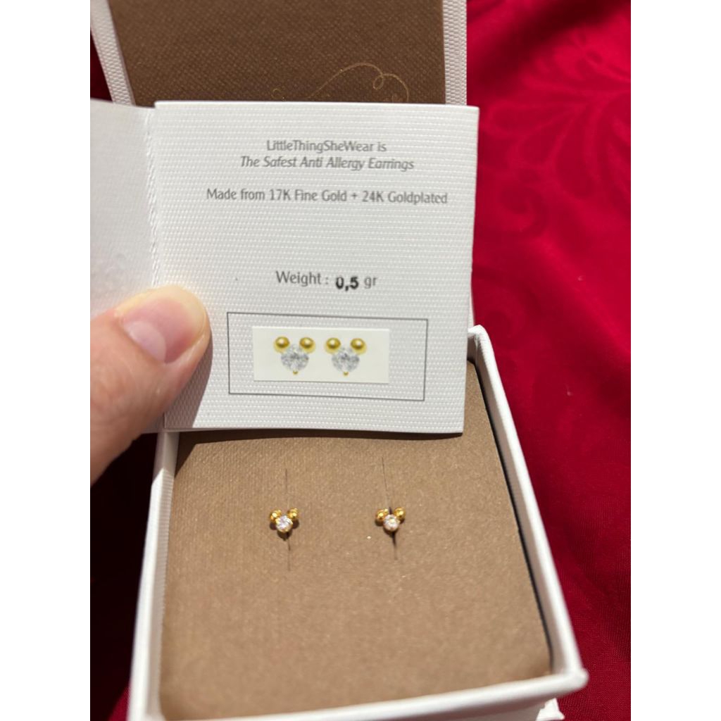 LITTLETHINGSHEWEAR- Anting Bayi Anti Alergi Anting Loop Anting Toge