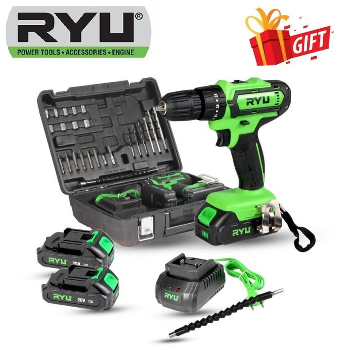 mesin bor cordless RYU RCI20V (20 Volt) murah berkualitas