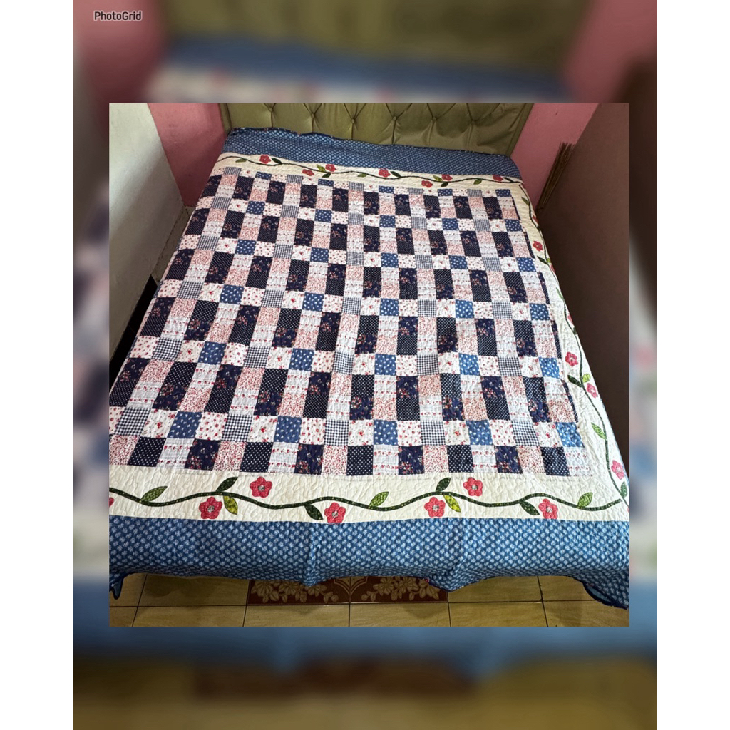 quilting shabby 2 warna bahan katun
