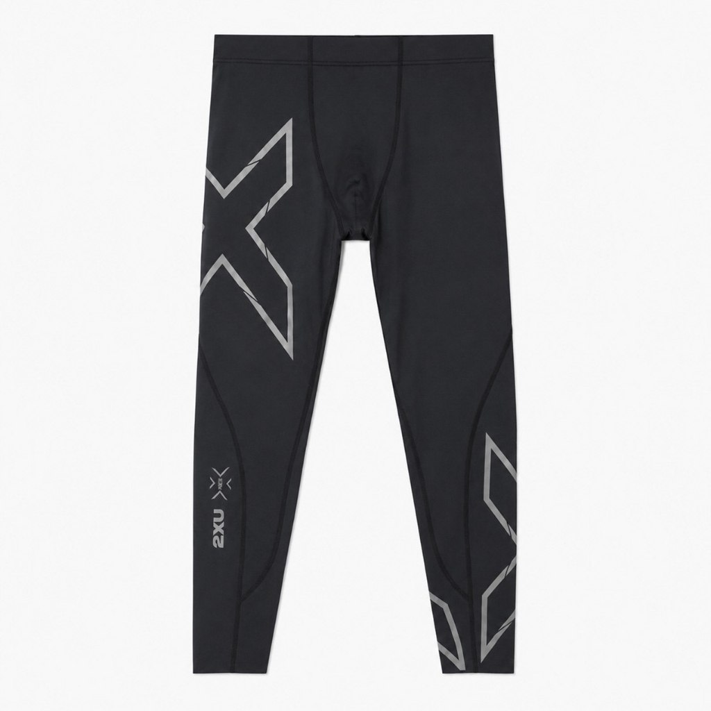 Celana 2XU LIGHT SPEED COMPRESSION BLACK TIGHT LONG PANTS 100% ORIGINAL