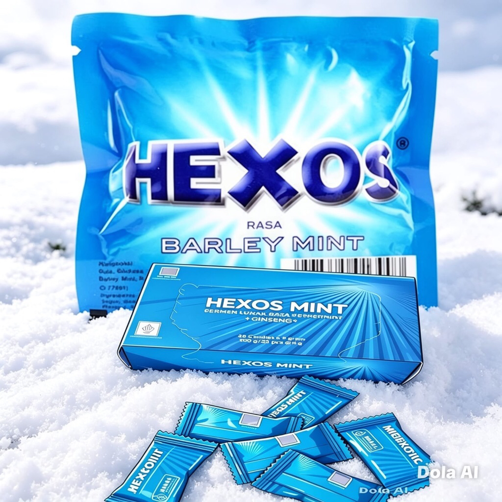 PERMEN RASA MINT 1 BOX ISI 80 PCS Hexos