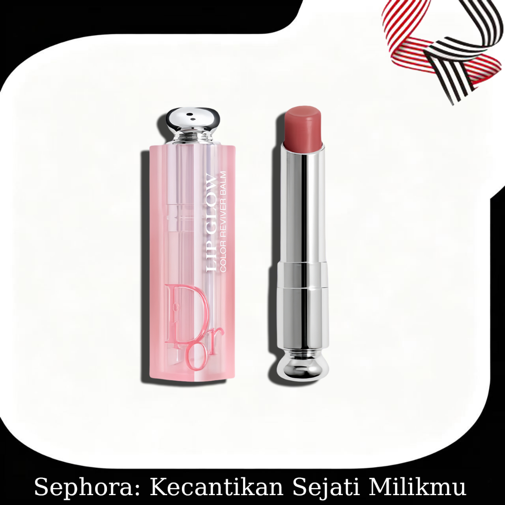 DIOR Addict Lip Balm/DIOR Addict Lip Glow Natural Glow Custom Color Reviving Lip Balm 3.2gr/1.5gr