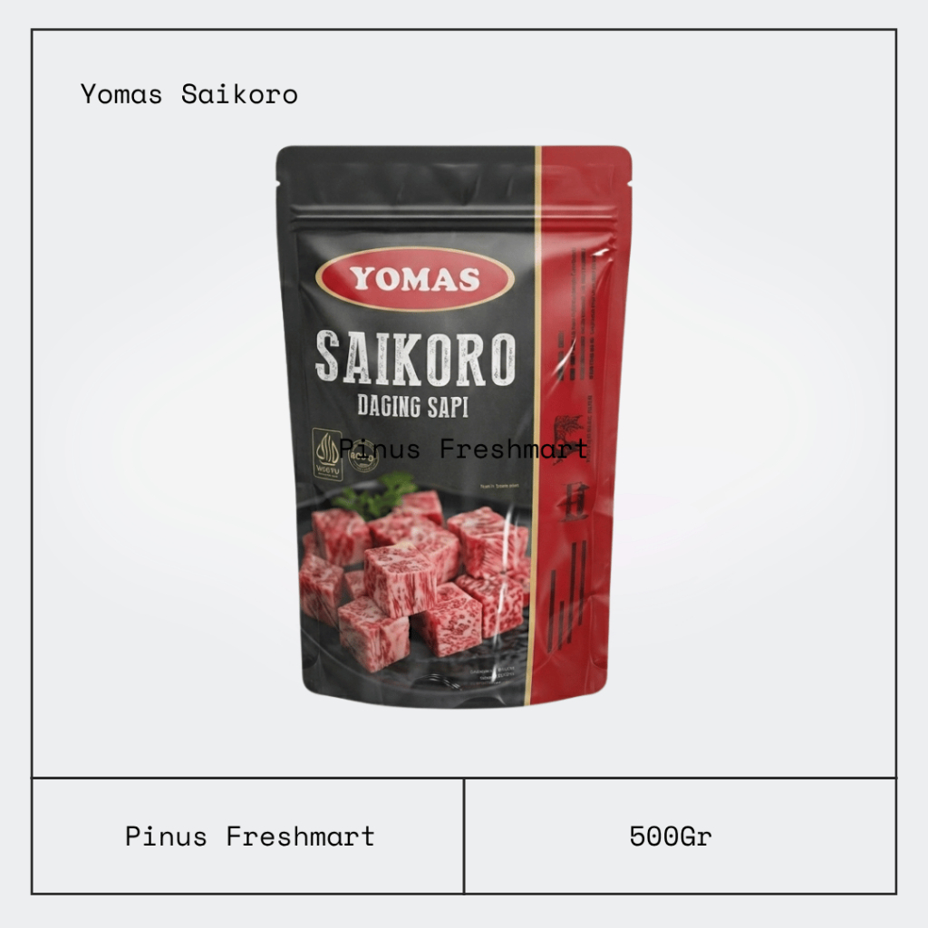 Yomas Beef Saikoro 500gr / Saikoro Sapi / Saikoro Cube Meltik / Saikoro Meltique