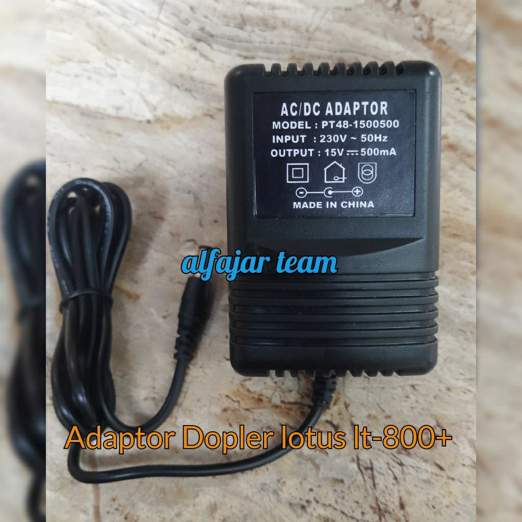 Charger Adaptor Fetal Doppler lotus lt-800+ PT48-1500500 LT 800