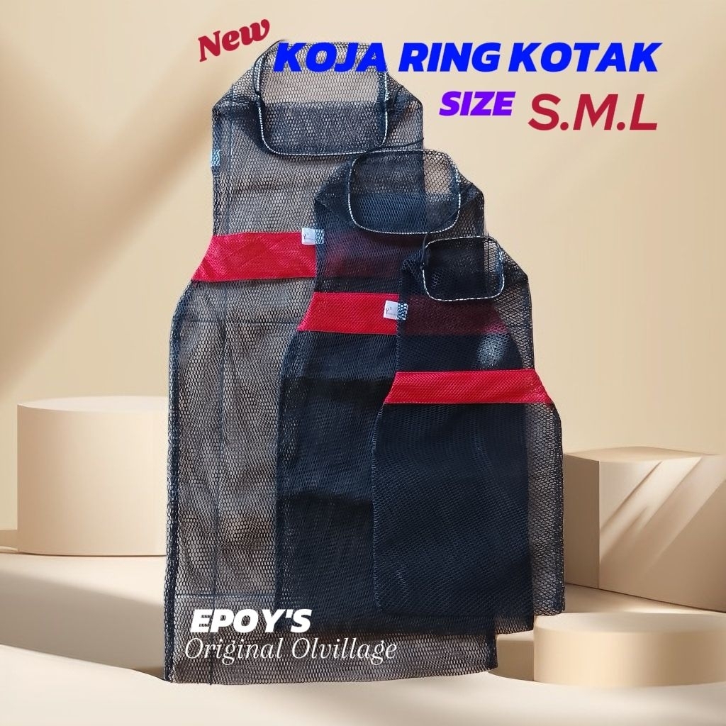 Koja ikan mas.Ikan nila.koja tutup serut. Koja ukuran S.M.L.koja ikan pancing kuat tebal bahan jala 