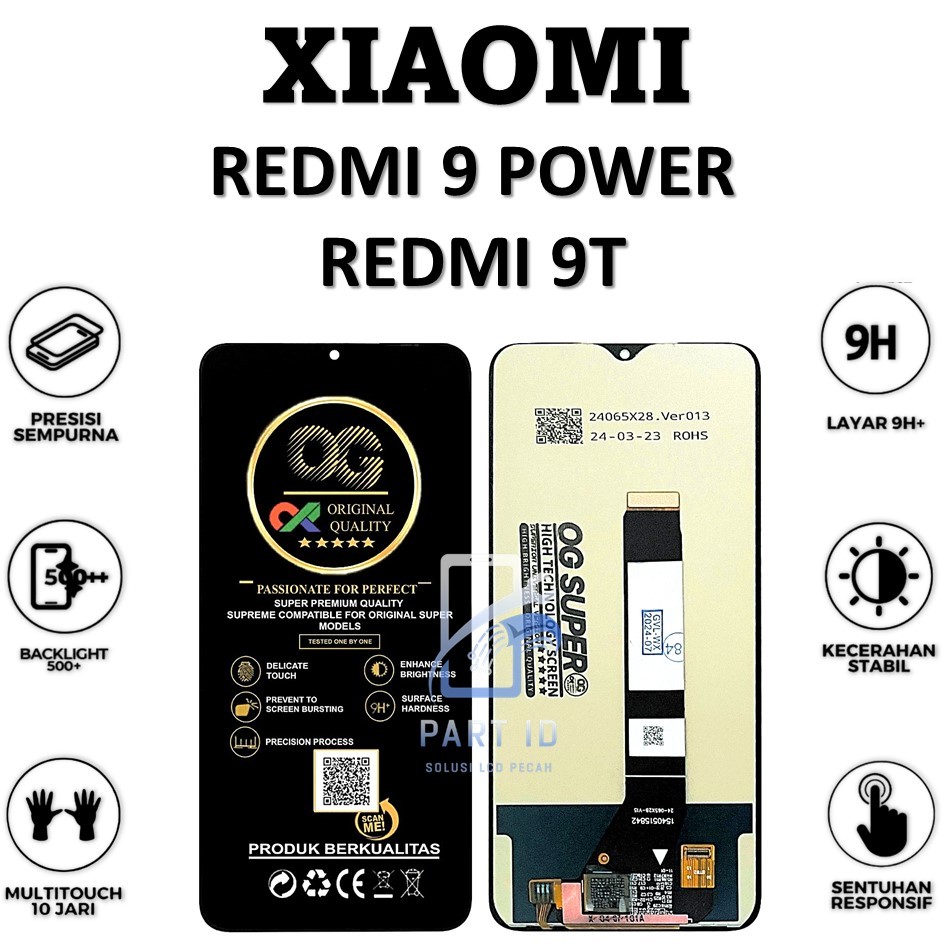 LCD TOUCHSCREEN  REDMI 9 POWER / REDMI 9T COMPLETE ORIGINAL 100% FULLSET