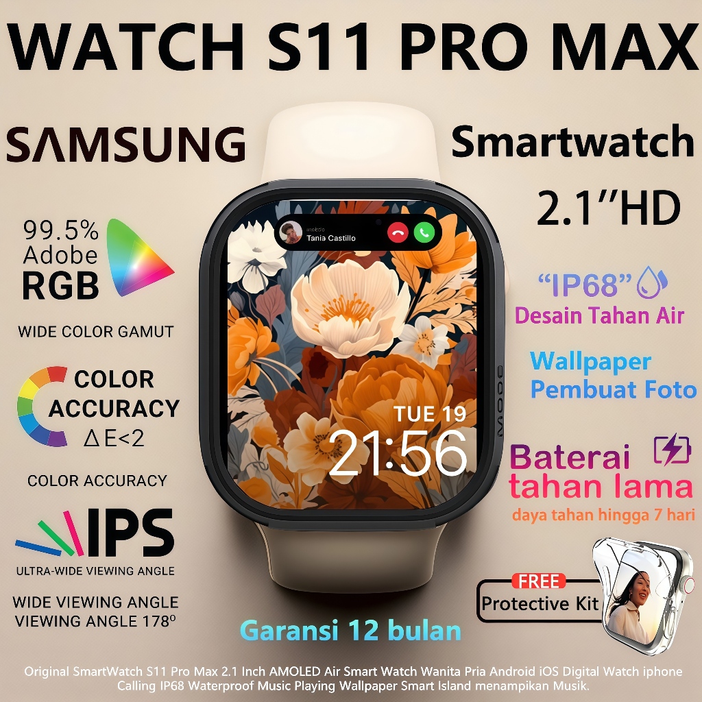 BESTPROMO [COD] SAMSUNG Jam tangan Smartwatch Watch 11 &10Jam Pintar Olahraga Bluetooth smartwatch