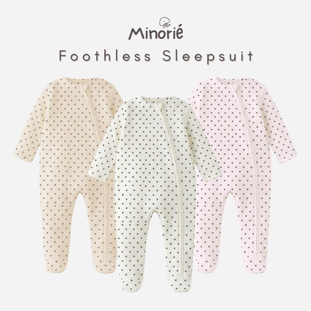 Minorie - Foothless Sleepsuit - Baby Sleepsuit - Sleepsuit Bayi - Mino Sleepsuit