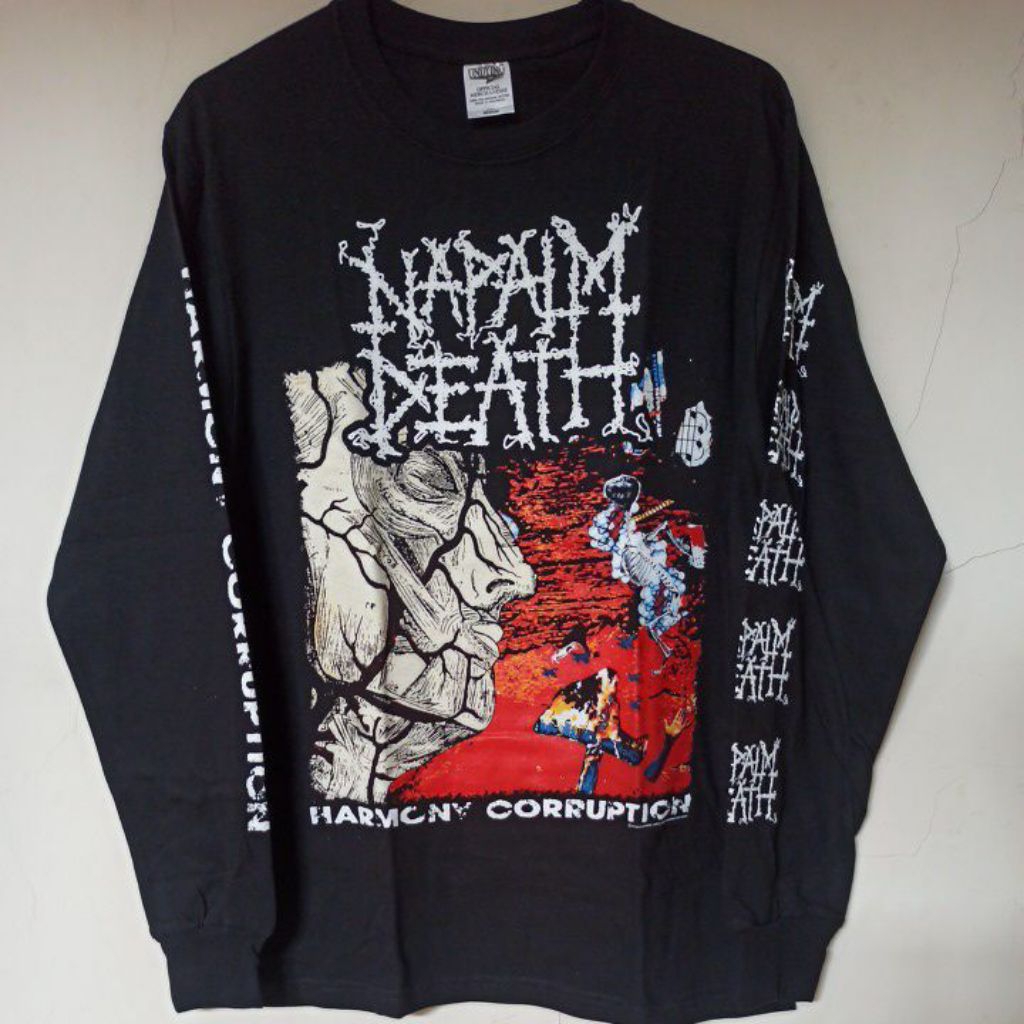 kaos long sleeve NAPALM DEATH harmony corruption