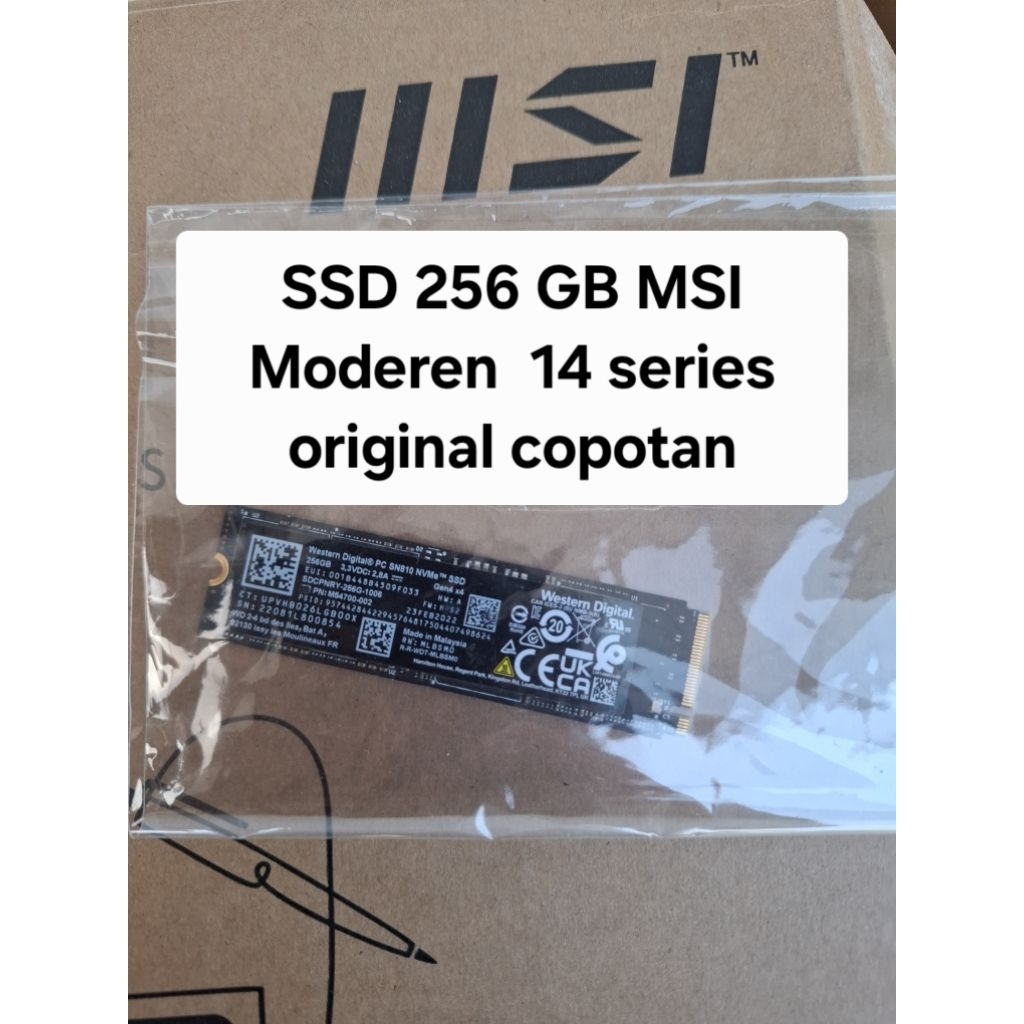 SSD MSI Modern 14 C5M C12M C12MO C13M C5M C7M 14-C11M 14-C12M 14-C13M