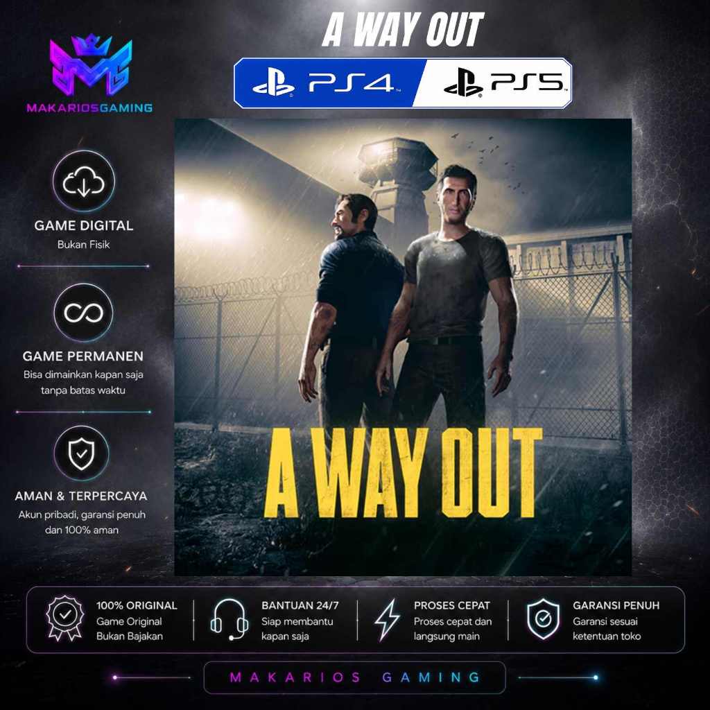 A Way Out, For Playstation PS5 & PS4