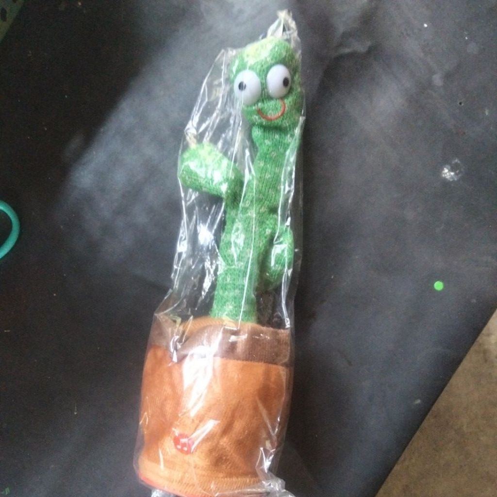 Boneka goyang boneka kaktus menari dan bicara