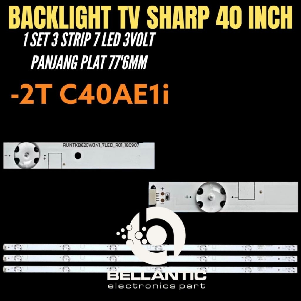 BACKLIGHT TV LED SHARP DIGITAL 40 INCH 2T-C40AE1i BACKLIGHT TV 40 SHARP DIGITAL