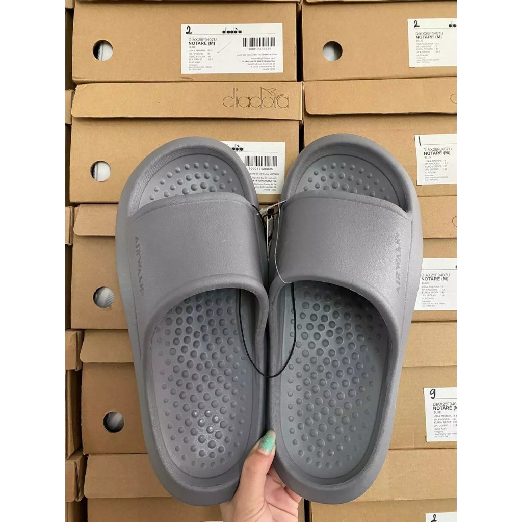 Airwalk Carta Grey [TANPA BOX] Sendal Pria Airwalk Original