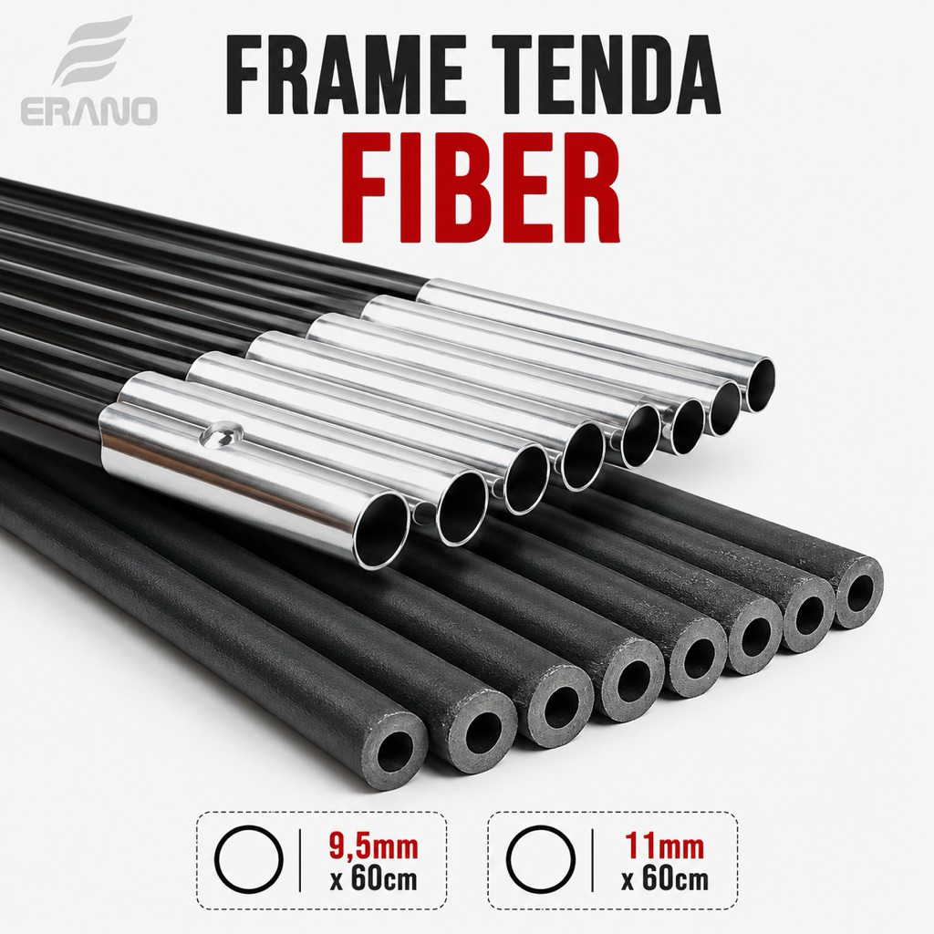 FRAME TENDA CAMPING - RANGKA TENDA - POLE TENT 11MM X 60CM - TIANG TENDA