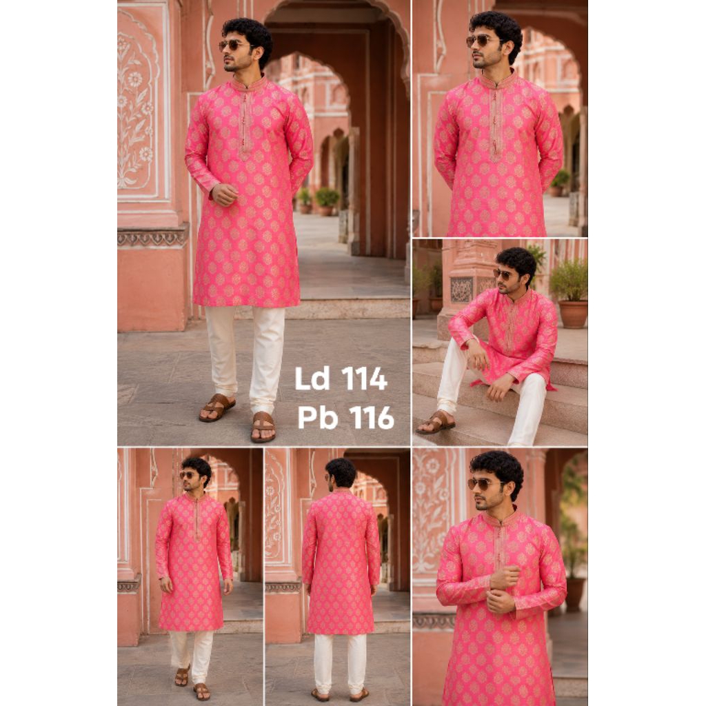 Kurta Pria Chiken kari India – Baju Koko Edisi Lebaran 2026 (Set Celana)