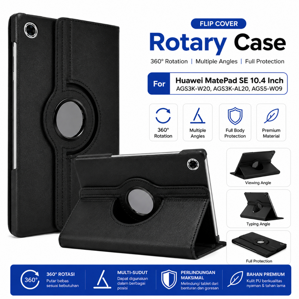 Case Huawei Matepad SE 10.4 | Case Huawei Matepad 10.4 | Matepad R Flip Cover Casing Rotary