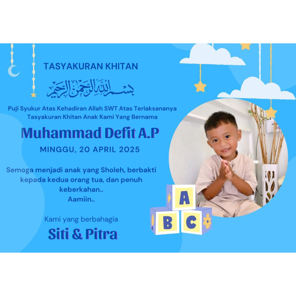 Stiker Tasyakuran / Khitanan / Pernikahan / Kehamilan / Kelahiran / Stiker Box Makanan / Stiker Snac