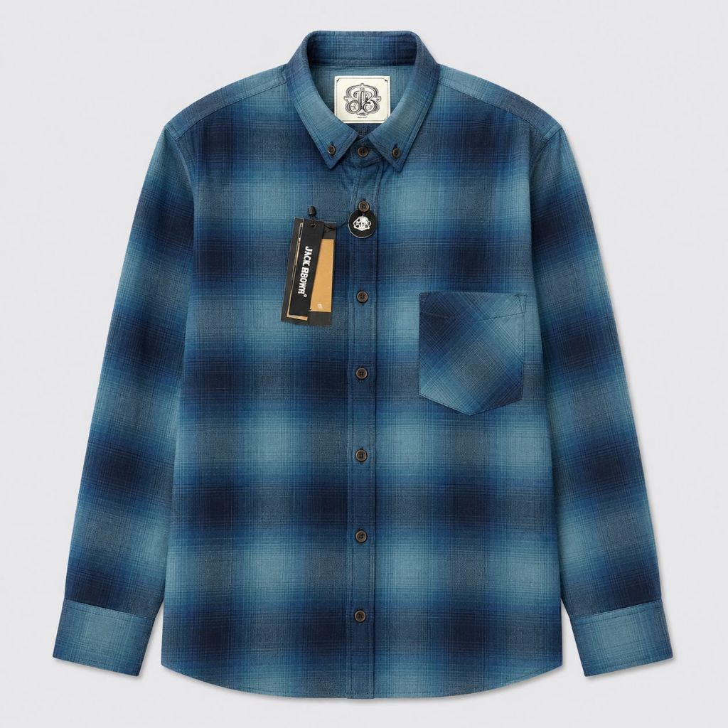 WELLMAXX KEMEJA FLANEL PANJANG UNISEX JACK BROWN SPARTAN