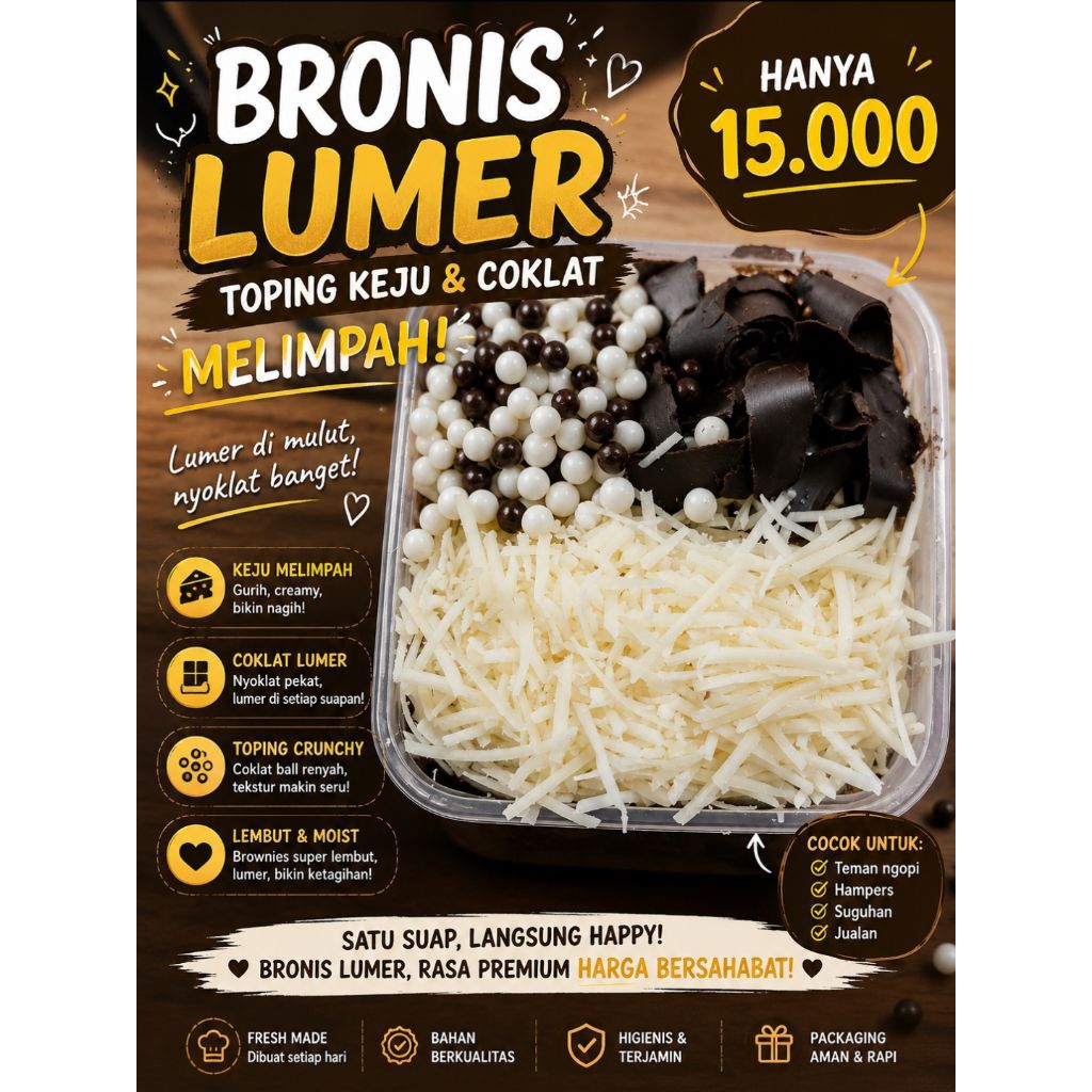 brownies lumer full toping 200 ml