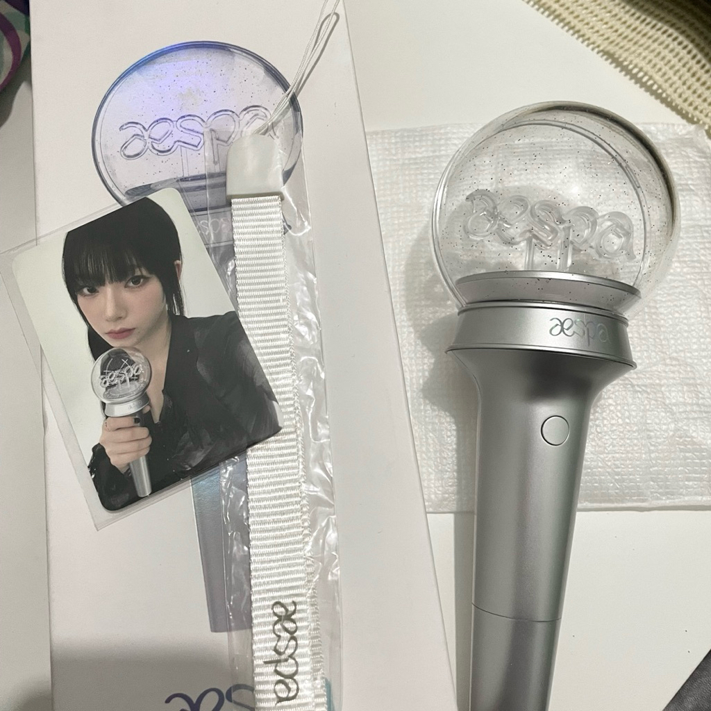 [Preloved] Lightstick Aespa Ver 1 Official Unsealed Seubong Sbong