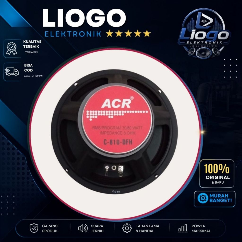 Speaker ACR 8 Inch C 810 DFH ACR Fullrange 8 Inch 810DFH