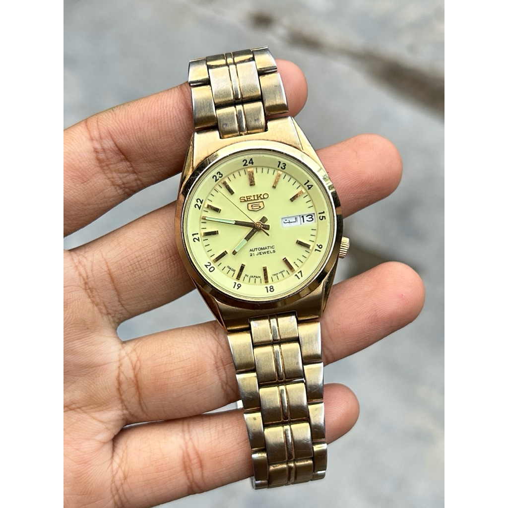 Jam tangan seiko 5 automatic SNK578J1 caliber 7s26 02c0