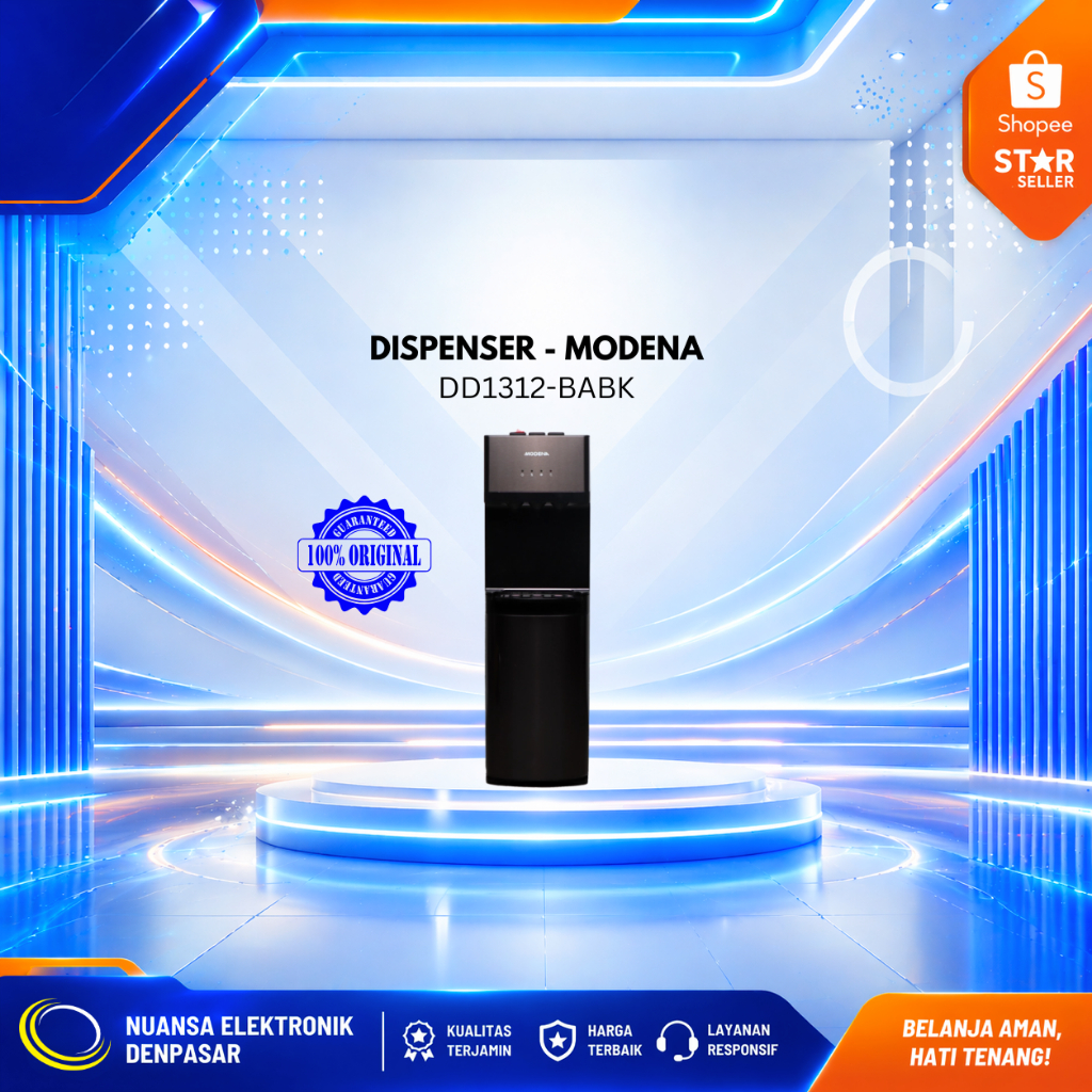 DISPENSER MODENA DD1312BABK KOMPRESOR - NUANSA ELEKTRONIK DENPASAR