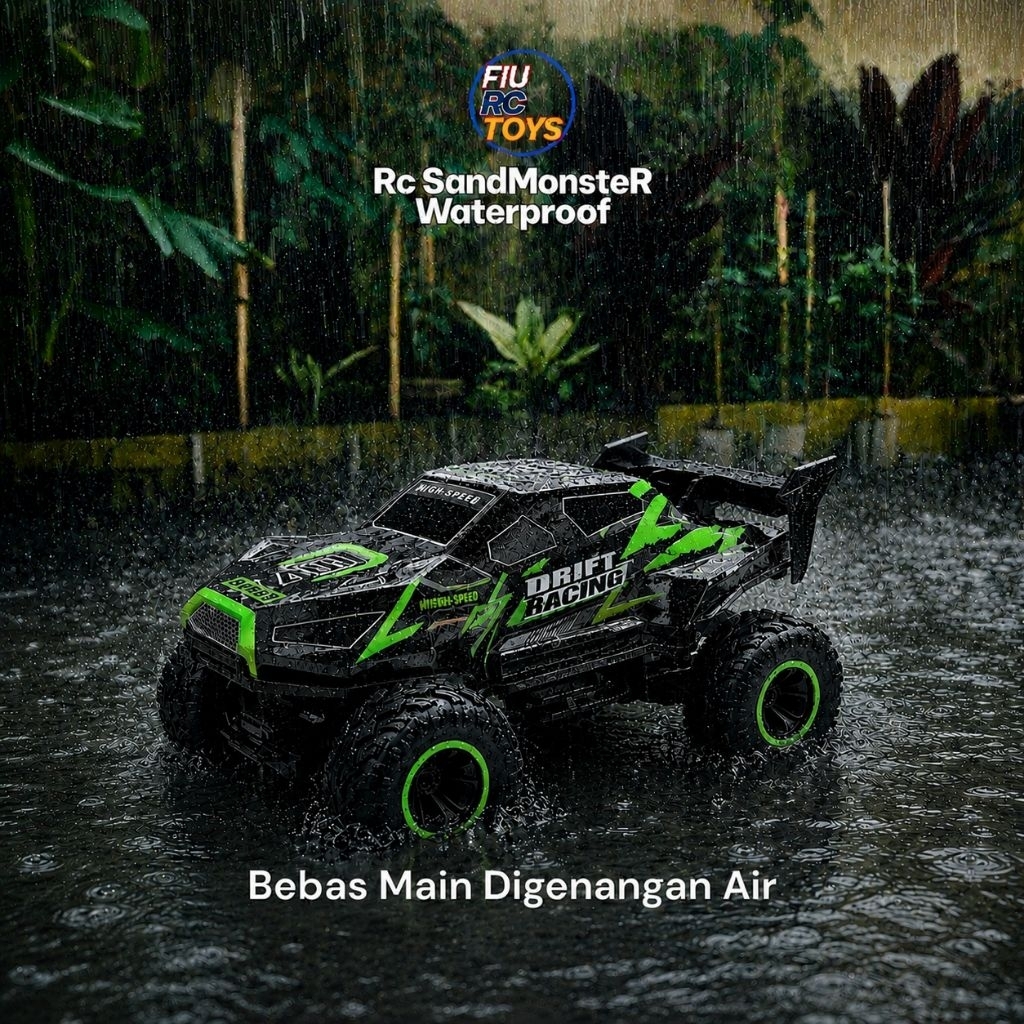 Mobil Remote control Offroad Anti air Ada efek spray skala 1:16