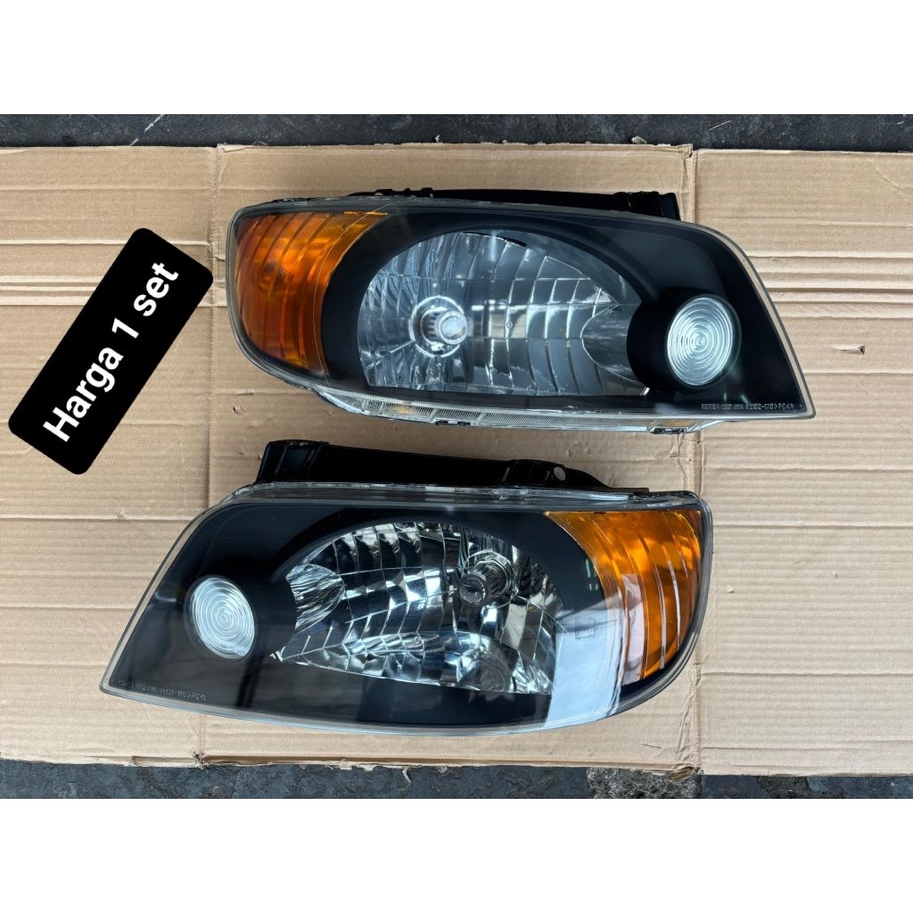 Headlamp lampu depan hyundai matrix 2001 2002 2003 2004 2005 sepasang original