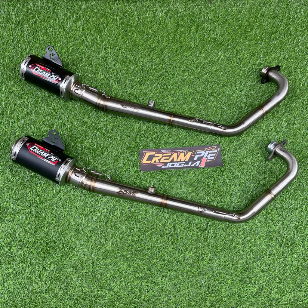 Knalpot MX King Creampie 150 200 PROSTREET CR93 Black Edition Terbaik Dragbike Sunmori