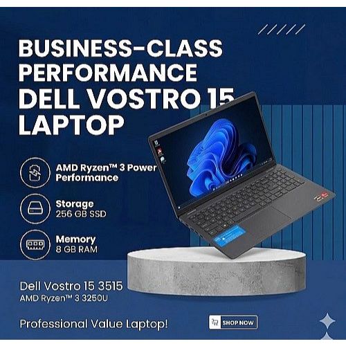 Dell Vostro 15 3515 AMD Ryzen 3 3250U Ram 8GB SSD 256GB