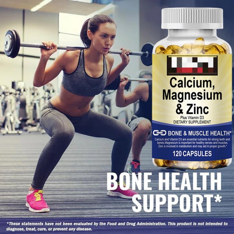 Calcium, Magnesium, Zinc & Vitamin D3 Capsules | Suplemen gabungan kalsium, magnesium, zink dan Vita