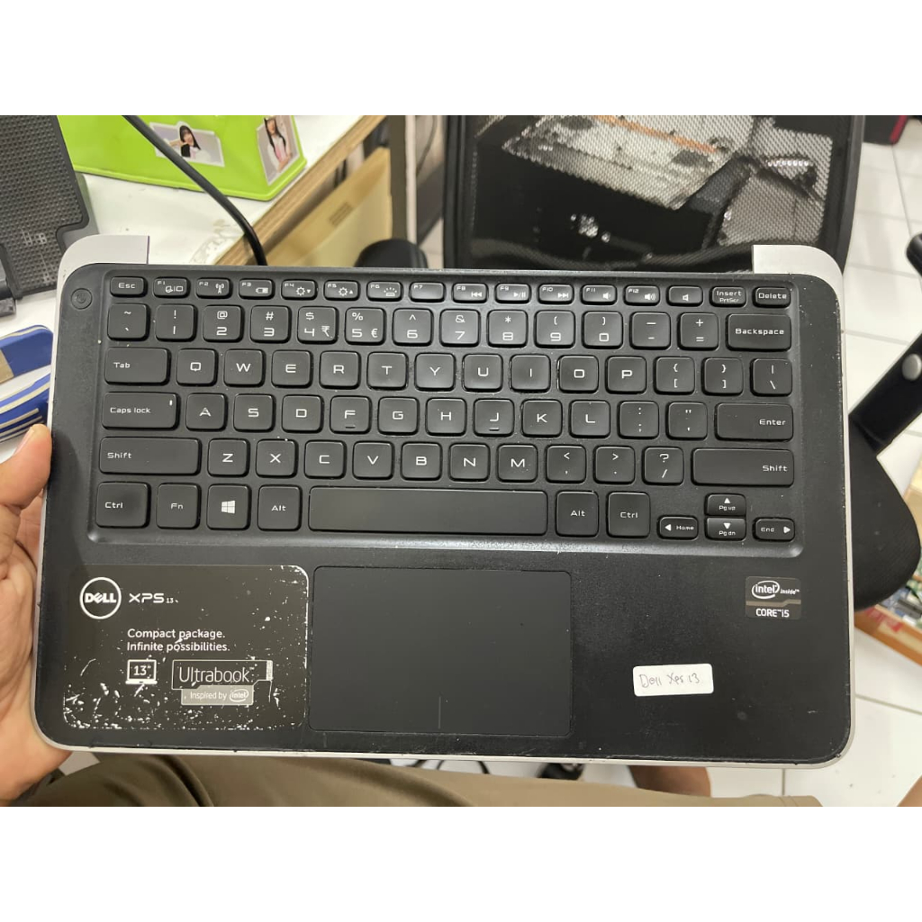 Palmrest + Keyboard + Touchpad Dell XPS 13 Top Case Casing Atas