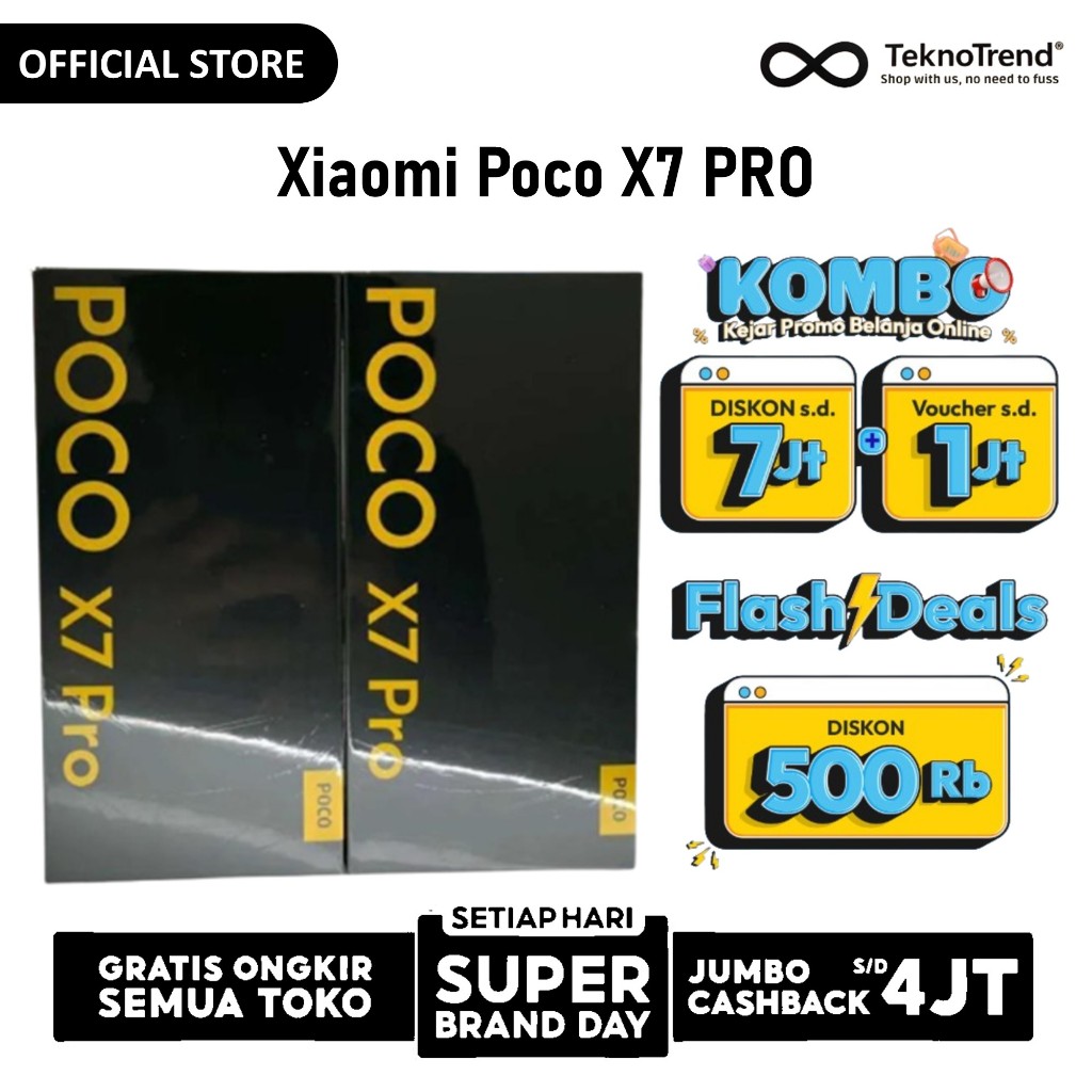 Xiaomi Poco X7 Pro 5G NFC - Poco X7 5G 12/512 GB 12/256 GB 8/256GB Garansi Resmi